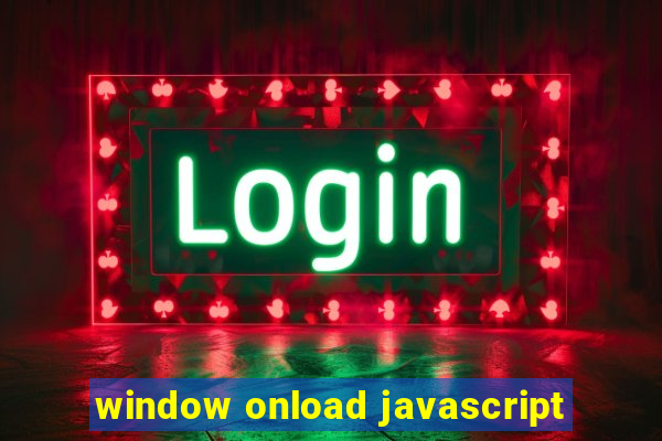 window onload javascript